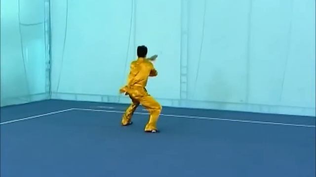 Даошу 3 сет стандарт таолу ушу - широкий кривой меч дао - третий уровень