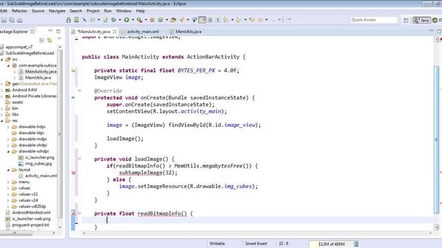 Scaling bitmaps before loading to avoid outofmemory error in android смотреть онлайн