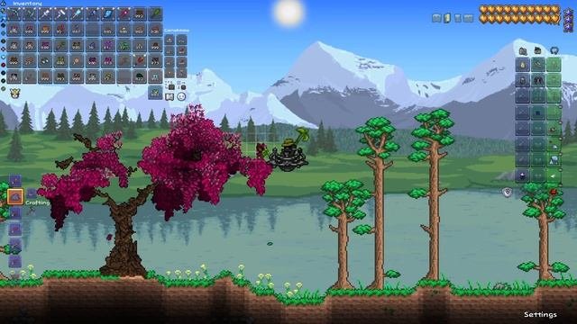 Sakura Tree Speed Build | Terraria Tree Series #3