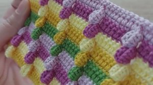 Новый легкий узор крючком - Вязание крючком для начинающих