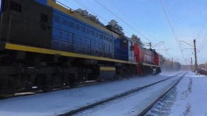 ТЭМ18Д-064/ТЭМ18ДМ-353 следуют в сплотке