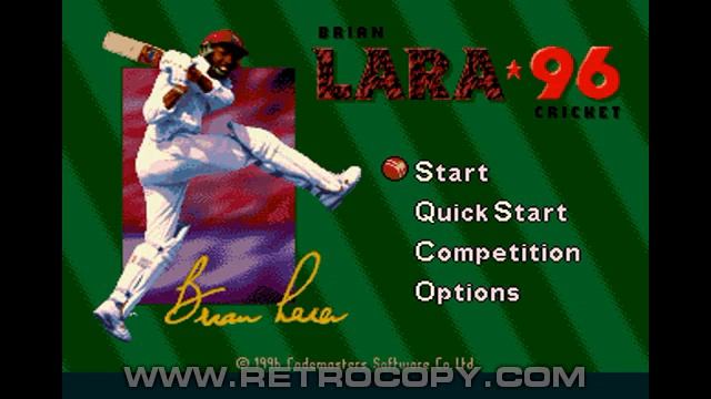 Brian Lara Cricket '96 (Sega Genesis / Mega Drive) Intro