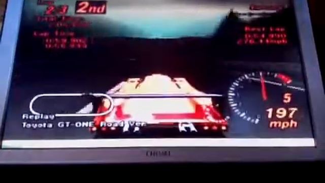 Gran Turismo 2 - Toyota GT-ONE Road Version - Top Speed 275mph смотреть онлайн