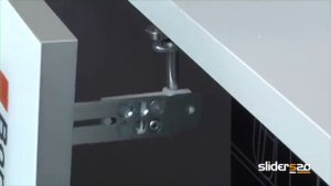 Монтаж компланарной системы Slider S20 Bajo, Coplanar Bortoluzzi.