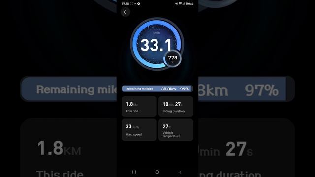 36.5 kph segway ninebot max g2 e (eu) no physical mods.