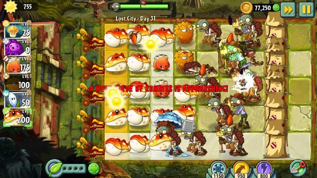 Растение против Зомби 2/Plants Vs Zombies ™2/PvZ2 Adventure Lost City Day 31/Затерянный Город День31