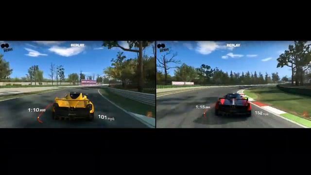 RealRacing3 Timed trial hackers vs pro the yellow is the hacker and me is the red pro diver смотреть онлайн