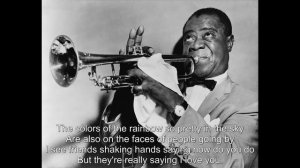 Louis Armstrong - What a wonderful world (lyrics - tekst)
