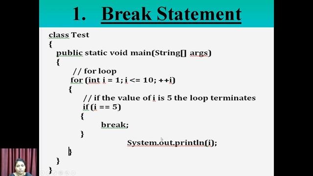 Break statement | Java Programming | V.H.N.S.N.College (Autonomous) смотреть онлайн