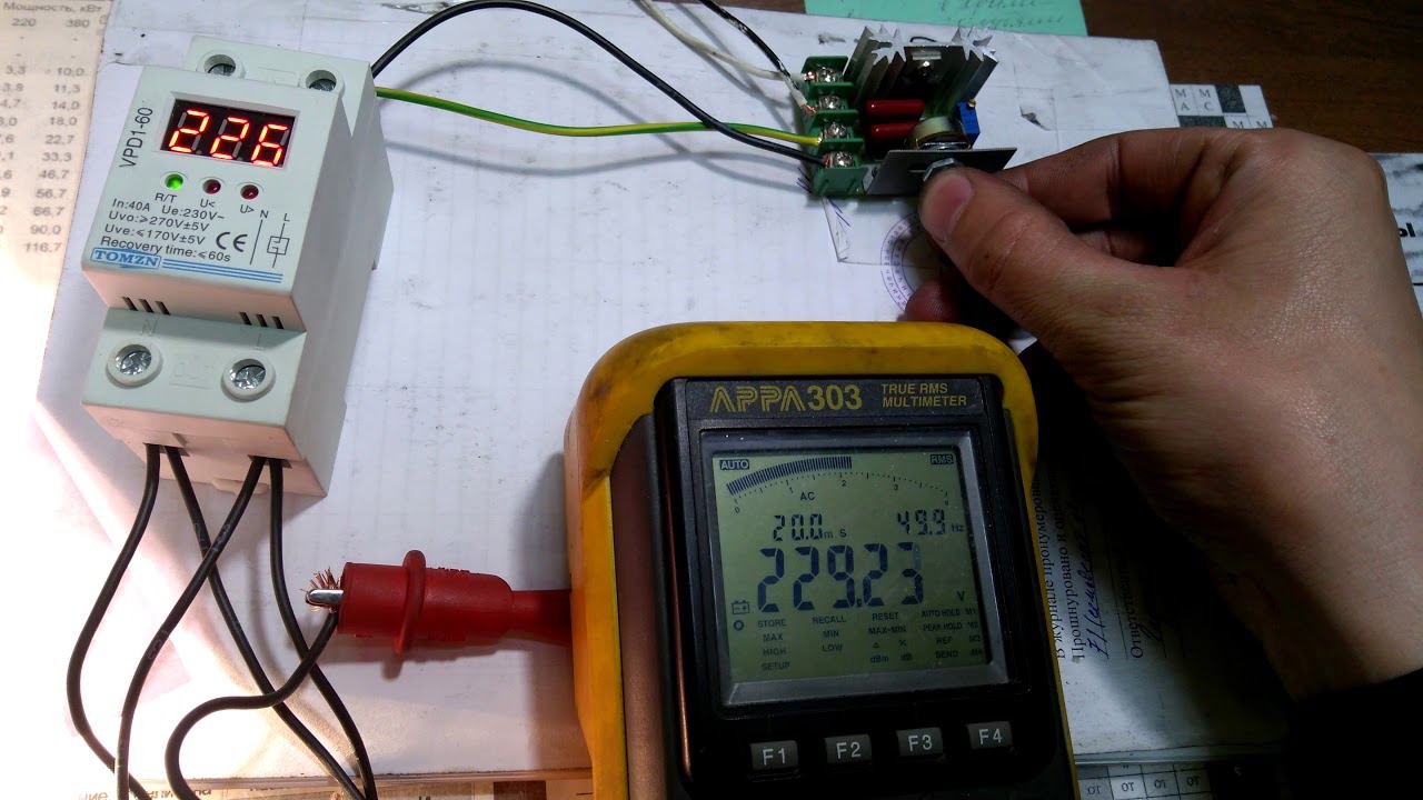 ТЕСТ РЕЛЕ НАПРЯЖЕНИЯ TOMZN VPD1-60 смотреть онлайн