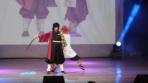 Kimetsu no yaiba - Томиока Гию, Сабито (Групповое дефиле) - Shibuya 22 2020