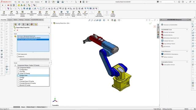 Generate Excel report of mass properties of SOLIDWORKS assembly components смотреть онлайн