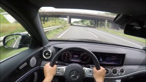 2019 Mercedes-Benz E-Class 220d W213 (194PS) | POV Autobahn | Top Speed Acceleration (1080p Full HD