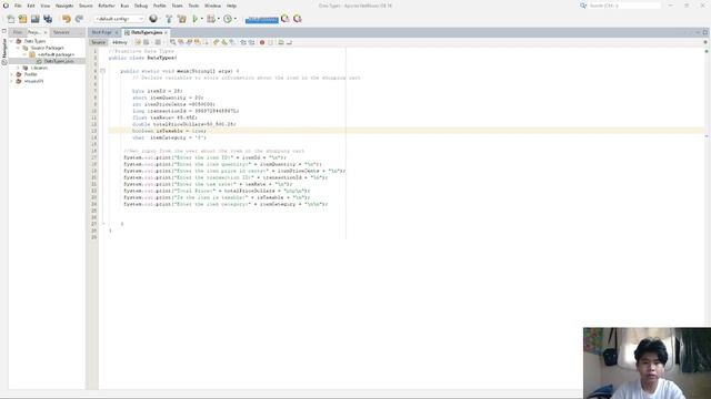 Instructional Resources 03: Java Variables and Data Types
