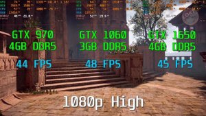 Battle GTX 970 4GB VS 1060 3GB VS 1650 4GB DDR5 2020 latest! Sub $100 cards battle!