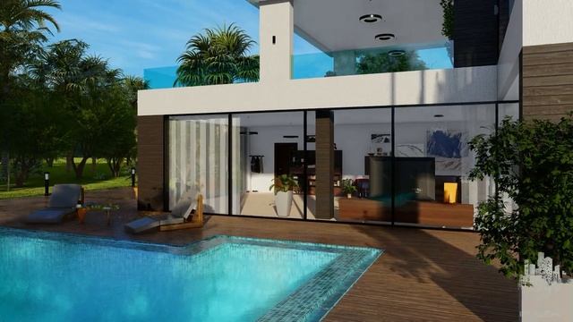 Стиль Хай-Тек#bimпроект #bimproject #revit #houseproject #bimпроектированиетюмень