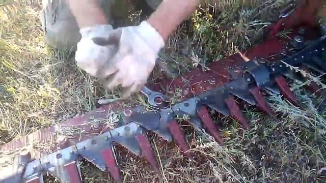 Трактор т -16 коса. Протяжка новой косы смотреть онлайн