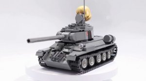 【Girls und Panzer】🌟 Katyusha × T-34/85|Lego WW2 Tank Battle|GuP Stopmotion|Brickmania tank|films
