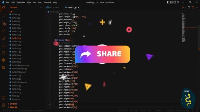 Avengers Logo Using Python Turtle Code Graphics | Python Programming Hub