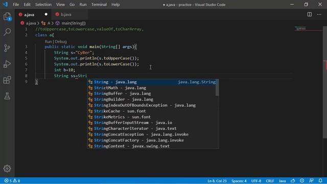 String in Java toUppercase,toLowercase,valueOf,toCharArray in string method in Java #String #java смотреть онлайн