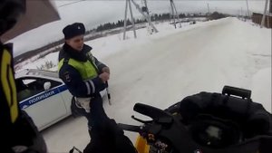 Ушел на квадрике от ментов ,я Хасанов Евгений