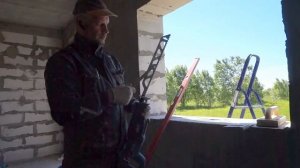 Выравнивание откосов из газобетона