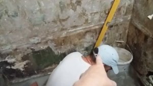 Ремонт ванной комнаты - Потолок в ванной - багет - как красить