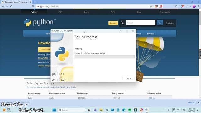 How to install Python 3.11.2 on Windows 10/11 || Downloading python and run python program || 2023