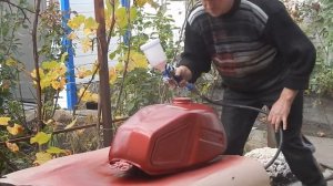 Покраска ИЖ Юпитер 5, ремонт шилдиков бака.