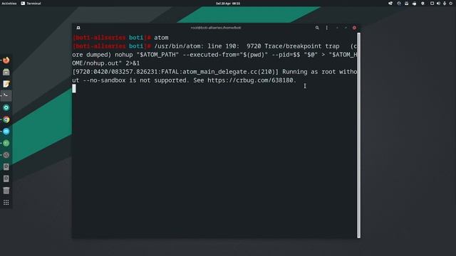 How to fix "Running as root without --no-sandbox is not supported" смотреть онлайн