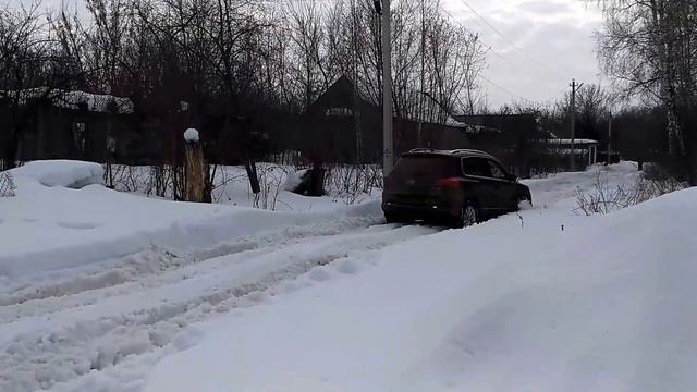 Tiguan на цепях