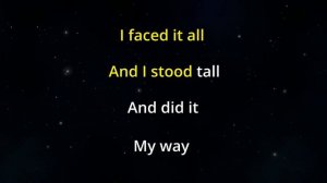 MY WAY (Frank Sinatra) - KARAOKE Piano LOWER KEY