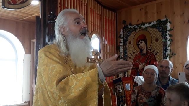 Проповедь в праздник Рождества Иоанна Предтечи. 07.07.2018г. с.Авлы смотреть онлайн