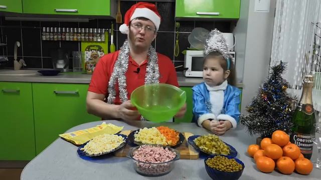 Оливье.Простой рецепт приготовления салата оливье.