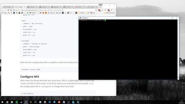 Part 6 - Perfect Media Server 2017 -Turning your server into a NAS with Samba and NFS смотреть онлайн