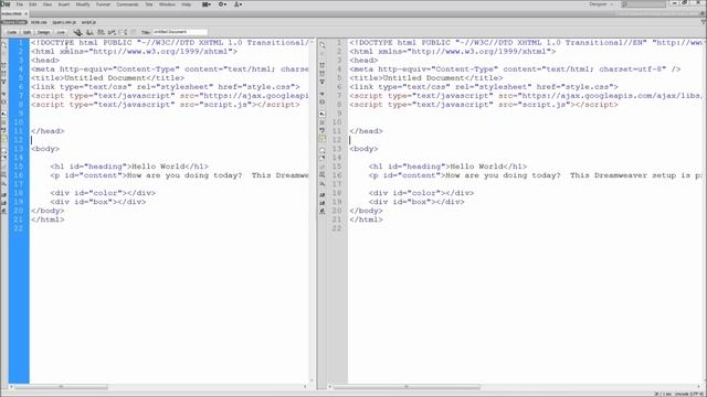 Dreamweaver Tutorial: Use Split View More Effectively (HTML/CSS Split) -HD- смотреть онлайн