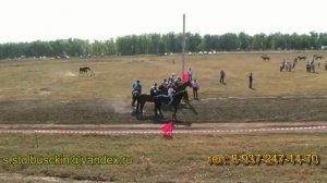 Конные скачки в честь 180- летия города Новоузенска.Автор Столбушкин