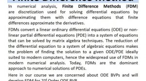 Numerical Methods Math 5140 Lecture VIII