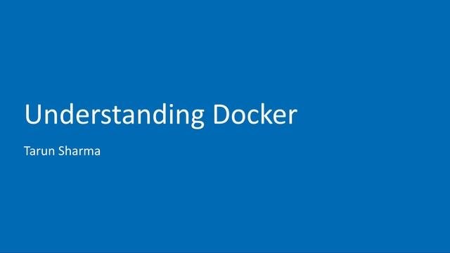 Docker Introduction #01