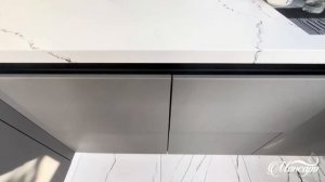 Современная Кухня. Каменная Столешница. Мойка Подстольного Монтажа