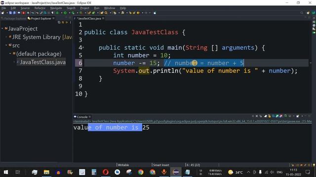 Java Tutorial #7 - Assignment Operators in Java Programming