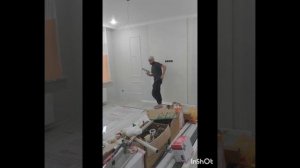 Месячный процесс работы одной стены! Гибкий мрамор, декор панель, молдинг на стену, краска...