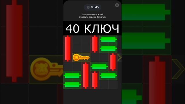 Hamster Kombat 40 ключ - головоломка ! Медленно ! от 27 августа 23:00 МСК.