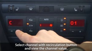 How to enter hidden menu in Climatronic Audi A6 C5 (diagnostic mode, DTC)