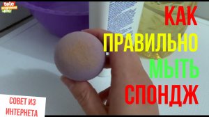 Как правильно мыть спонж