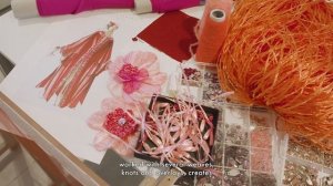 Alta Moda ruby red embroidered Georgette kaftan – The Making Of