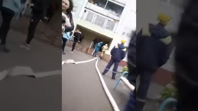 Пожар  в общаге Кемерово