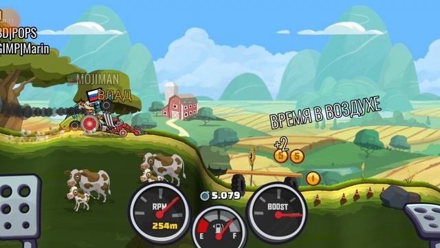 Hill Climb Racing 2 - Грязное ралли. Трактор