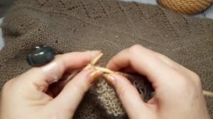 ПЛАТОК СПИЦАМИ. МК ДЛЯ НАЧИНАЮЩИХ. 5-6 УГОЛ,ВЕРХНЯЯ КАЙМА.   ЧАСТЬ 4