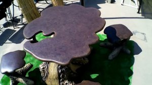 Стол из арт бетона